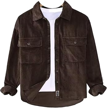 Amazon.com: Japanese Retro Casual Loose Long Sleeve Corduroy